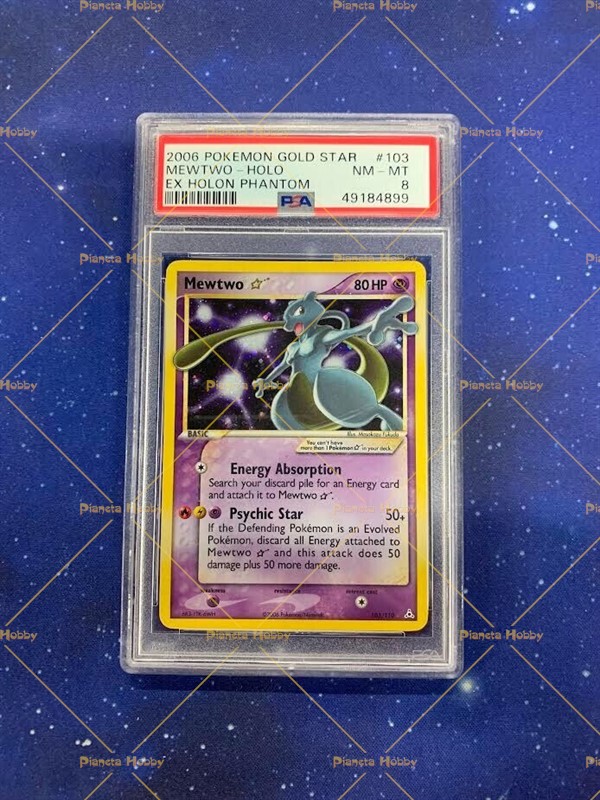 Mewtwo Gold Star ENG EX Holon Phantom PSA