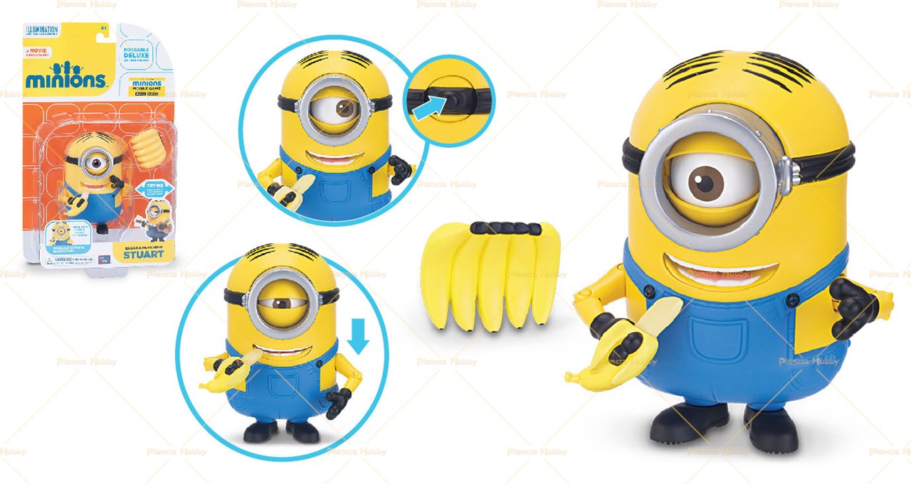 Cattivissimo Me Minions Banana Stuart Deluxe Action Figure Personaggio