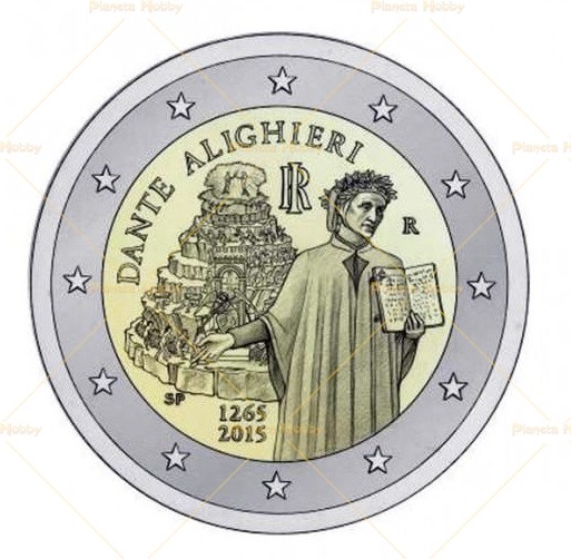 2 Euro Italia 2015 750 Anniversario Nascita di Dante Alighieri